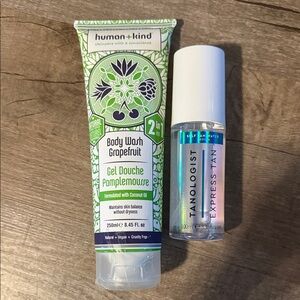 Humankind Grapefruit Body Wash & Tanologist Express Tan.